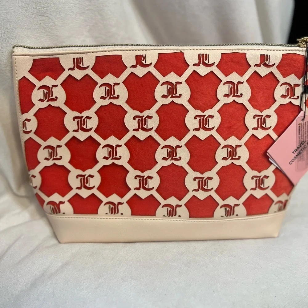 ❤️❤️JUICY COUTURE SUPER CUTE COSMETIC BAG & EMPTY TOILETRY BOTTLE❤️❤️NWT